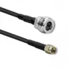 Coaxial cable Qoltec 57028 N-type RP-SMA LMR400 5 m Black