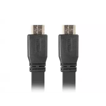 HDMI cable LANBERG CA-HDMI-21CU-0030-BK, 3 m, HDMI Type A male–male, HDMI 2.0, 18 Gbit/s, ARC, gold-plated contacts, black