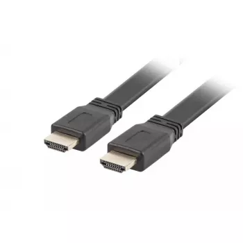 HDMI cable LANBERG CA-HDMI-21CU-0030-BK, 3 m, HDMI Type A male–male, HDMI 2.0, 18 Gbit/s, ARC, gold-plated contacts, black