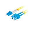 Fibre optic cable LANBERG FO-SULU-SD11-0020-YE, 2 m, G.657.A1, SC to LC, yellow