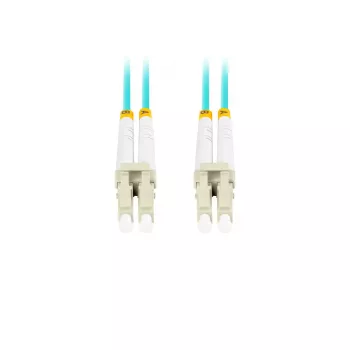 Fibre optic cable LANBERG FO-LULU-MD31-0050-TQ, OM3, LC–LC, 5 m, Aqua