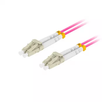 Fibre optic cable LANBERG FO-LULU-MD41-0010-VT, 1 m, OM4, LC–LC, violet