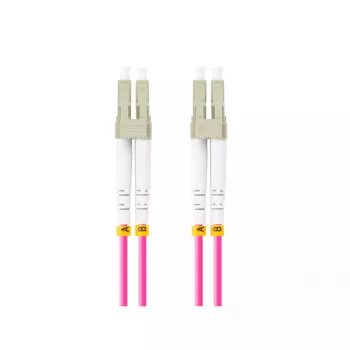 Fibre optic cable LANBERG FO-LULU-MD41-0010-VT, 1 m, OM4, LC–LC, violet