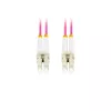 Fibre optic cable LANBERG FO-LULU-MD41-0100-VT 10 m OM4 LC–LC