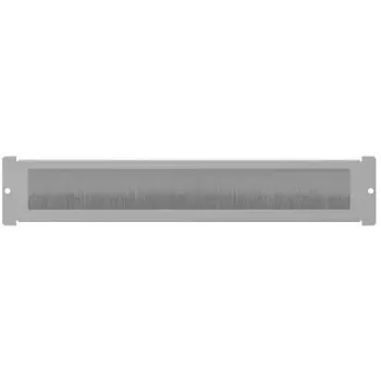 19 inch Brush Panel LANBERG AK-1106-S — gray, cable management for 1U rack opening
