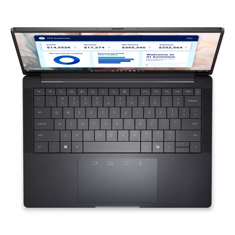 Laptop Dell Pro 13 Premium PA13250 — Intel Core Ultra 7 268V, 13.3 inch Quad HD+ Touch, 32 GB LPDDR5x, 512 GB SSD, Windows 11 Pro, Grey