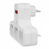 Power socket x4 with switch MACLEAN MCE244 — 4-socket power strip with individual switch