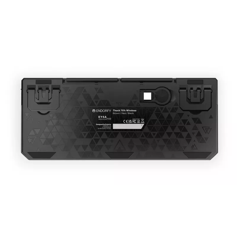 Keyboard ENDORFY Thock 75% Wireless Red Mechanical RGB LED Black