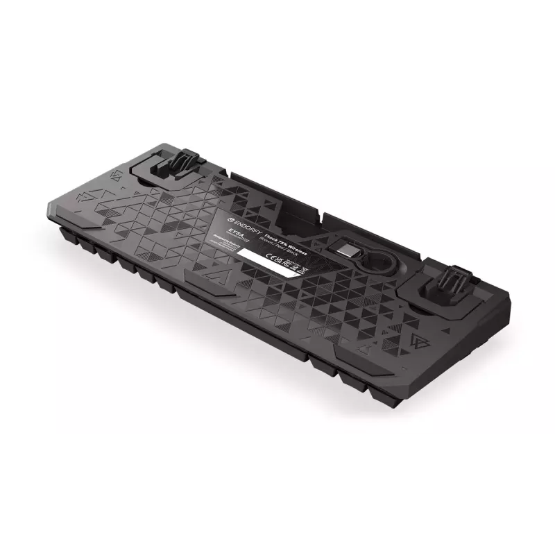 Keyboard ENDORFY Thock 75% Wireless Red Mechanical RGB LED Black