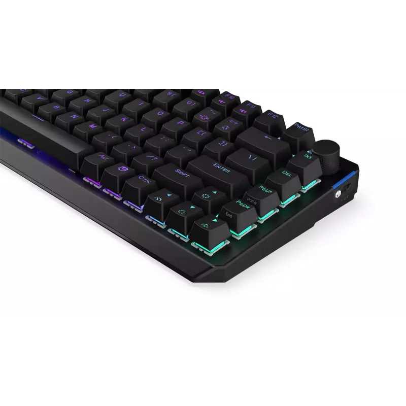 Keyboard ENDORFY Thock 75% Wireless Red Mechanical RGB LED Black
