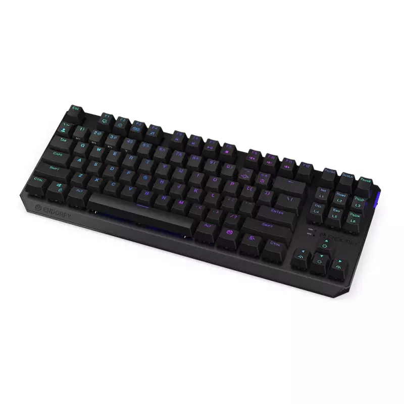 Keyboard ENDORFY Thock TKL Wireless Red Mechanical RGB LED 87 Keys