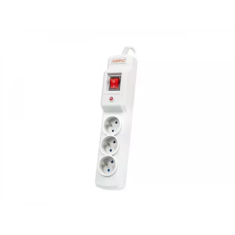 Power strip ARMAC M3 with 3 outlets and 1.5 m cable, grey
