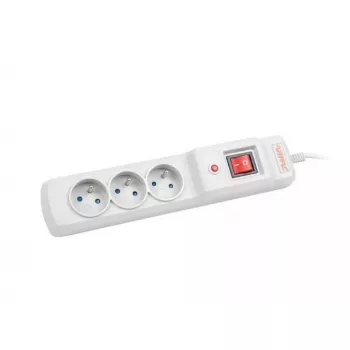 Power strip ARMAC M3 with 3 outlets and 1.5 m cable, grey