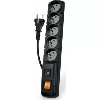 Power strip Acar F5 surge protector — 5 outlets, 1.5 m cable, black