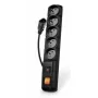 Power strip Acar F5 — 1.5 m cable, 5 outlets, surge protection