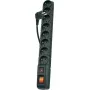 Power strip Acar S8 Dual, 8-socket surge protector, 3 m cable, black (W1750)