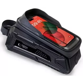 Bike mount Tech-Protect V2 L black for phones — handlebar phone holder, adjustable size