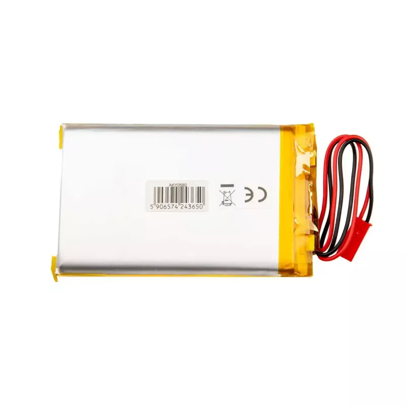 Battery Akyga AKY0580 mobile phone spare part, Li-Ion, 50×80×8 mm, Silver