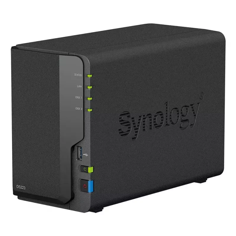 Synology DiskStation DS223 2-Bay NAS Bundle with 2x 6TB HAT3300 (12TB)
