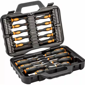 Portable toolbox NEO tools 04-211, durable plastic construction, carry handle, compact storage