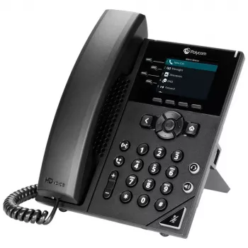 IP Phone Poly 250 Black 4 Lines LCD 2200-48820-025