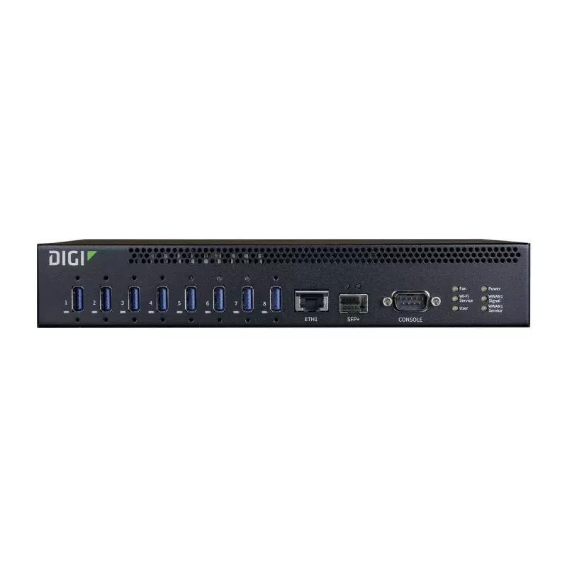 USB Hub Digi AW08-G300 USB 3.2 Gen 1 10000 Mbit/s Black
