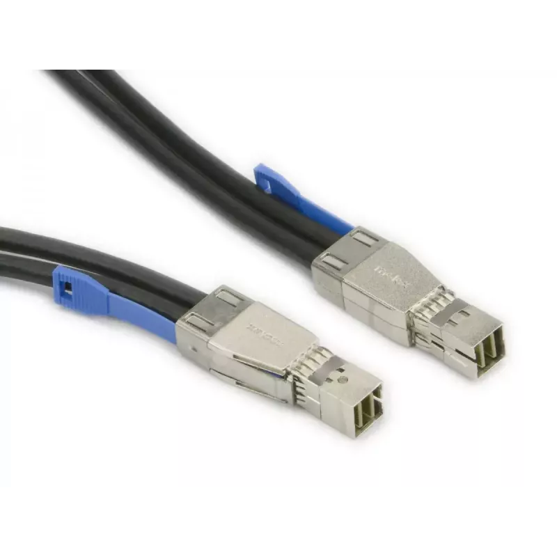 External MiniSAS HD cable Supermicro CBL-SAST-0573, 1 m, MiniSAS–MiniSAS, black
