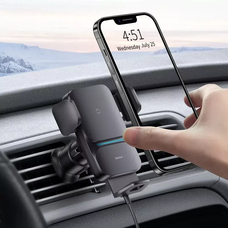 Active holder Baseus Wisdom Car Mount Wireless Charger
