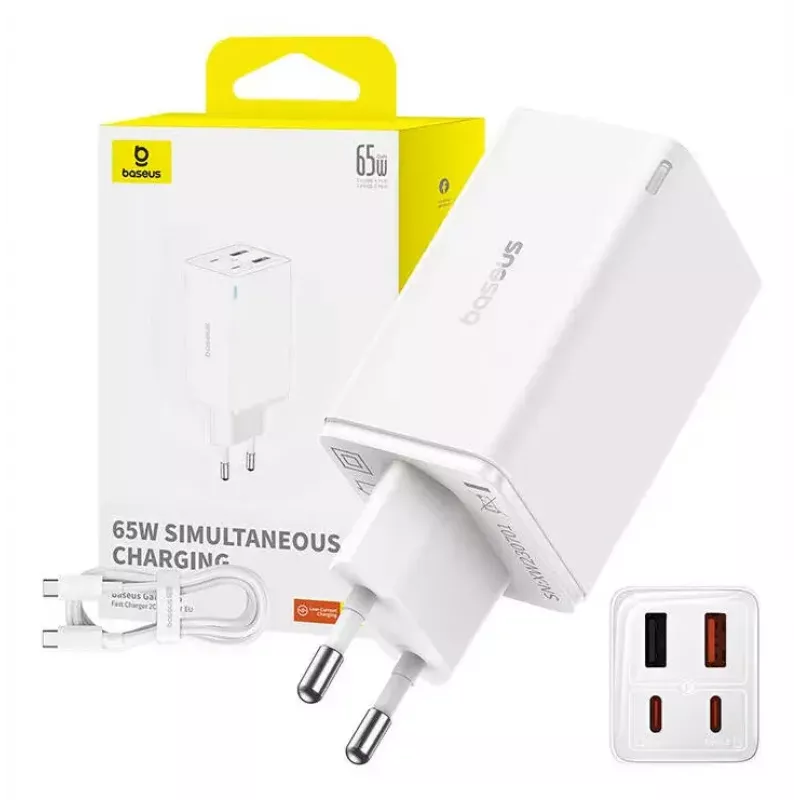 Charger Baseus GaN6 Pro 20V 4 Ports USB Type-C USB 2.0