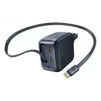 Charger Baseus EnerCore CJ11 Fast Charger 3C 67W — 3× USB-C, AC input, Black