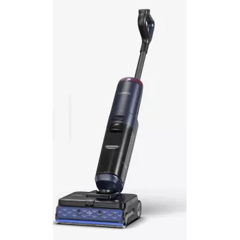 Upright vacuum Tineco S7 MAX PRO — Wet bagless, 22,000 Pa suction, 60 min runtime, Triple-edge brush, Black/Blue