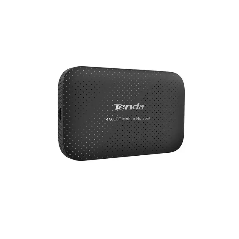 Portable router TENDA 4G185 — Single‑band 2.4 GHz, Wi‑Fi 4 (802.11n), LTE 4G, 150 Mbps, SIM slot, USB, internal 2 antennas, battery‑powered