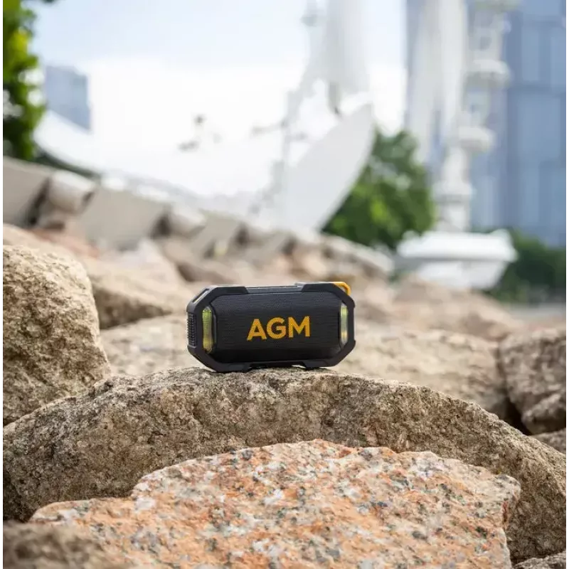 Party speaker Beafon AGM Mag Rock — wireless 8 W, battery 1800 mAh, up to 10 h, black/orange, button volume control