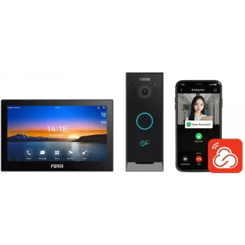 Intercom kit Fanvil VIK-01 — audio and video 2-wire intercom system
