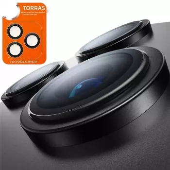 Lens Guard Torras for iPhone 17 Pro — Black protective camera lens cover
