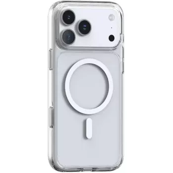 Clear protective case Torras Guardian-Magnetic Series for iPhone 17 Pro — MagSafe compatible, transparent