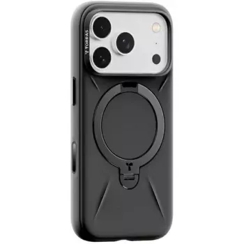 Phone case Torras OSTAND SPIN SERIES for iPhone 17 Pro Max Black