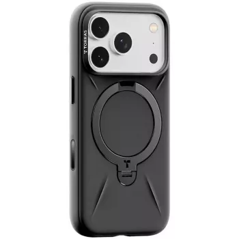 Protective phone case Torras Spin Softune for iPhone 17 Pro Max — Black