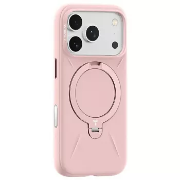 Phone case Torras Ostand Spin Softune Series for iPhone 17 Pro — Pink