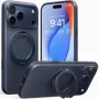 Phone case Torras Ostand R Fitness Series for iPhone 17 Pro Max, Navy Blue