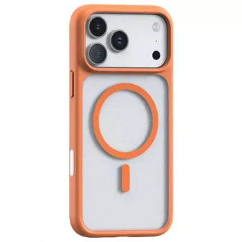 Torras Guardian Magnetic Series case for iPhone 17 Pro — Orange