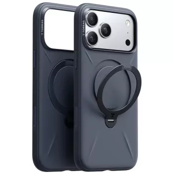 Phone case Torras Spin Softune Series for iPhone 17 Pro, navy blue, soft protective cover