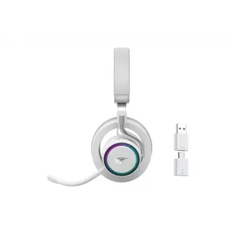 Headphones HAVIT Fuxi-H8 — wireless & wired, Bluetooth, 20–20000 Hz, 10 m range, 300 g, white