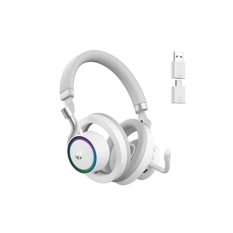 Headphones HAVIT Fuxi-H8 — wireless & wired, Bluetooth, 20–20000 Hz, 10 m range, 300 g, white