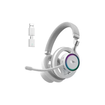 Headphones HAVIT Fuxi-H8 — wireless & wired, Bluetooth, 20–20000 Hz, 10 m range, 300 g, white