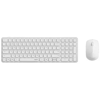 Keyboard and Mouse set RAPOO 9310M — full-size wireless keyboard (RF + Bluetooth), white, includes mouse