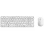 Keyboard and Mouse set RAPOO 9310M — full-size wireless keyboard (RF + Bluetooth), white, includes mouse