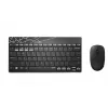 Keyboard Mouse set Rapoo 8000M Universal Bluetooth QWERTZ German Black