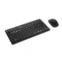 Keyboard Mouse set Rapoo 8000M Universal Bluetooth QWERTZ German Black