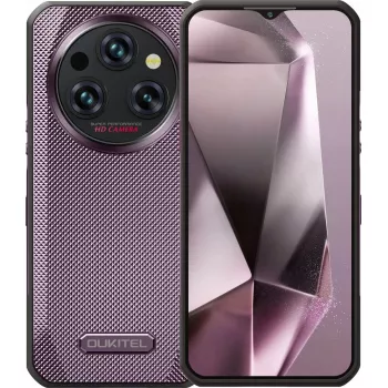 Smartphone OukiTel WP35 — 8GB RAM, 256GB storage, 11000mAh battery, Purple